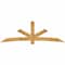 Ekena Millwork Alberta Rough Sawn Timber Gable Bracket, Western Red Cedar, 108"W x 36"H x 2"D x 6"F, 8/12 Pitch GBW108X36X0206ALB00RWR - alternate 1